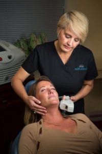 Meridian Esthetician and Patient